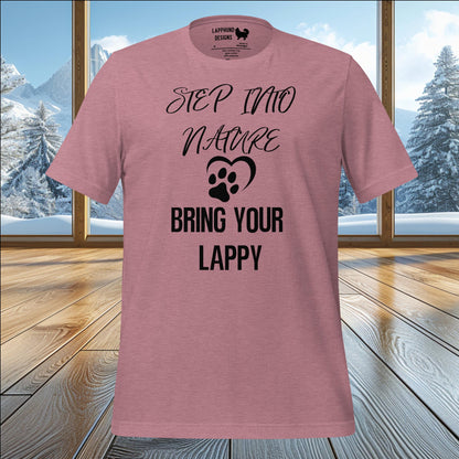 Step Into Nature with Your Lappy T-Shirt – Perfect for Lapphund Adventures