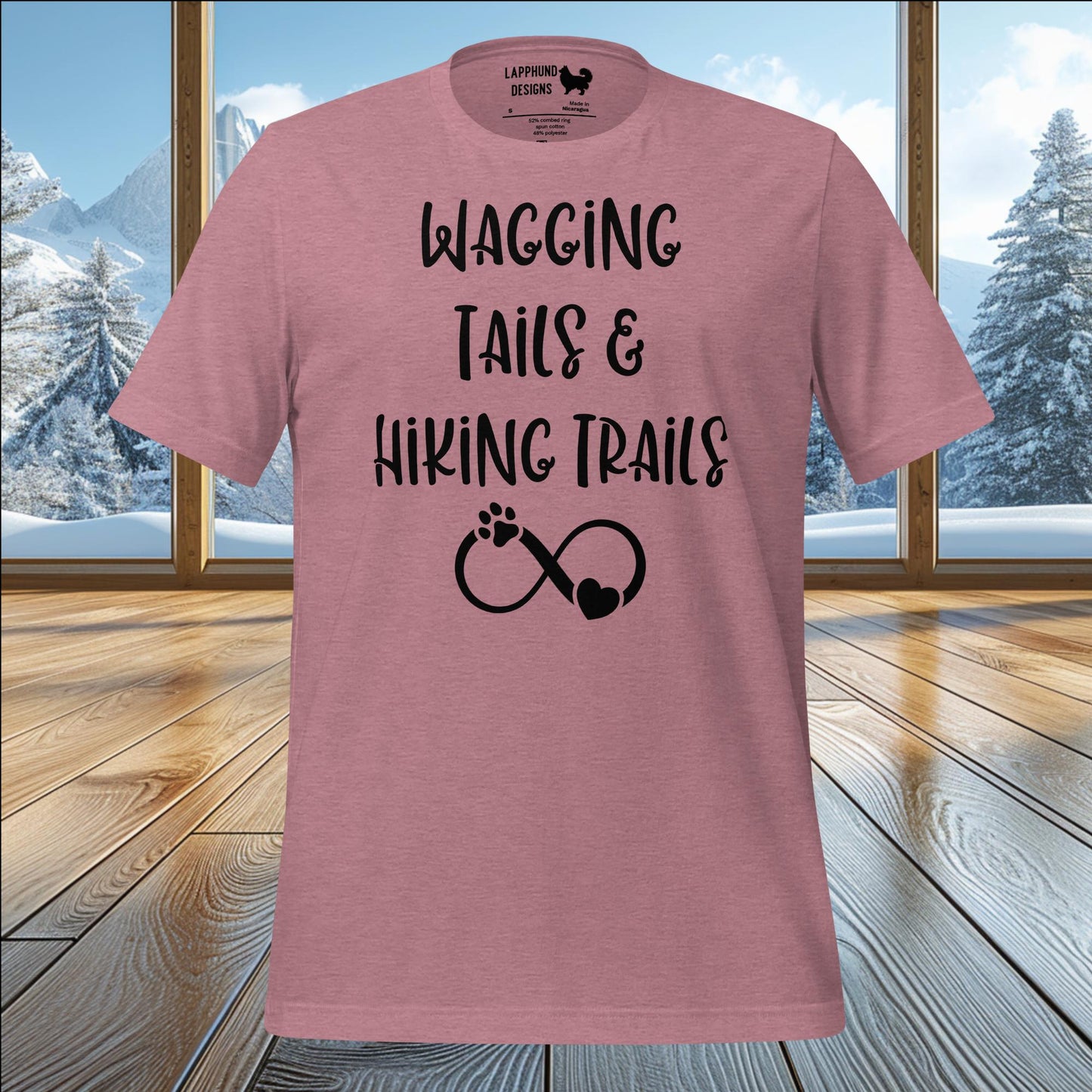 Wagging Tails & Hiking Trails T-Shirt – Perfect for Dog Lovers & Outdoor Adventurers