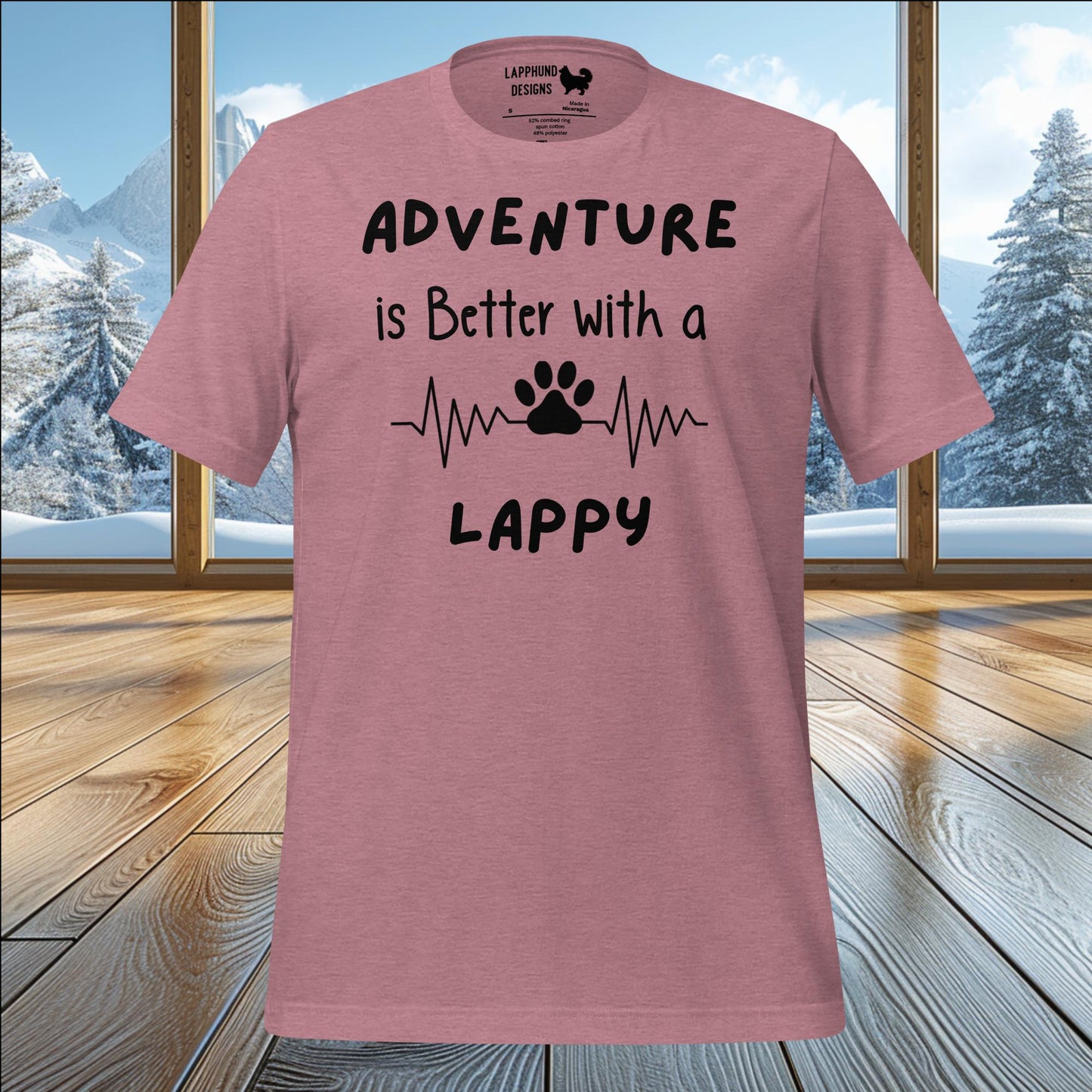 Adventure is Better with a Lappy T-Shirt – Perfect for Lapphund Owners & Outdoor Enthusiasts