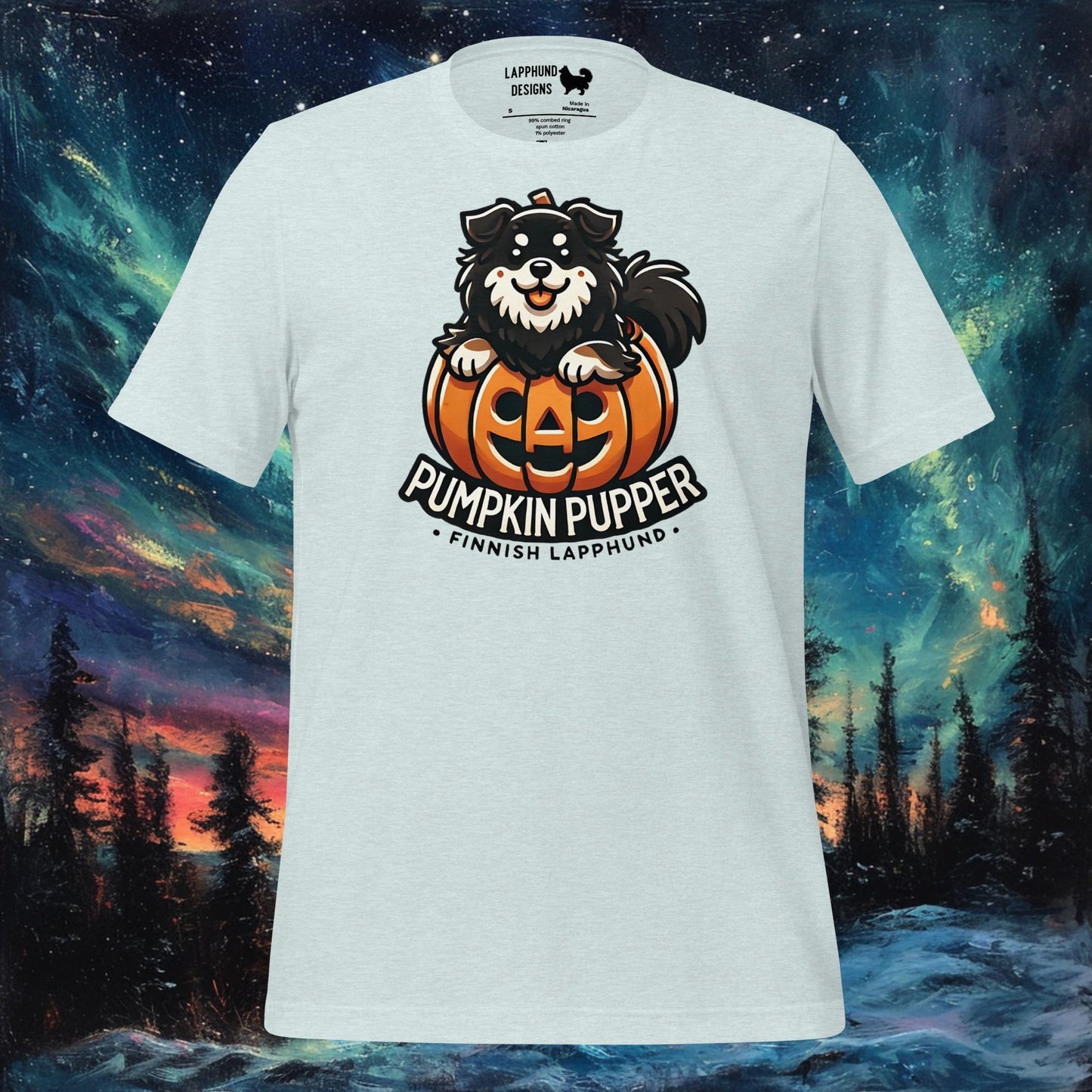 Pumpkin Pupper T-paita – Suomen lapinkoira Halloween Pumpkin Design