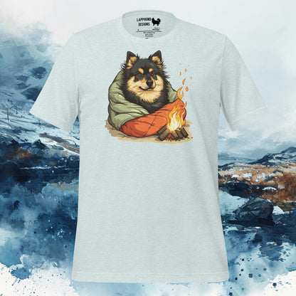 Campfire Companion Lapphund T-Shirt – Finnish Lapphund Cozy Camping Design