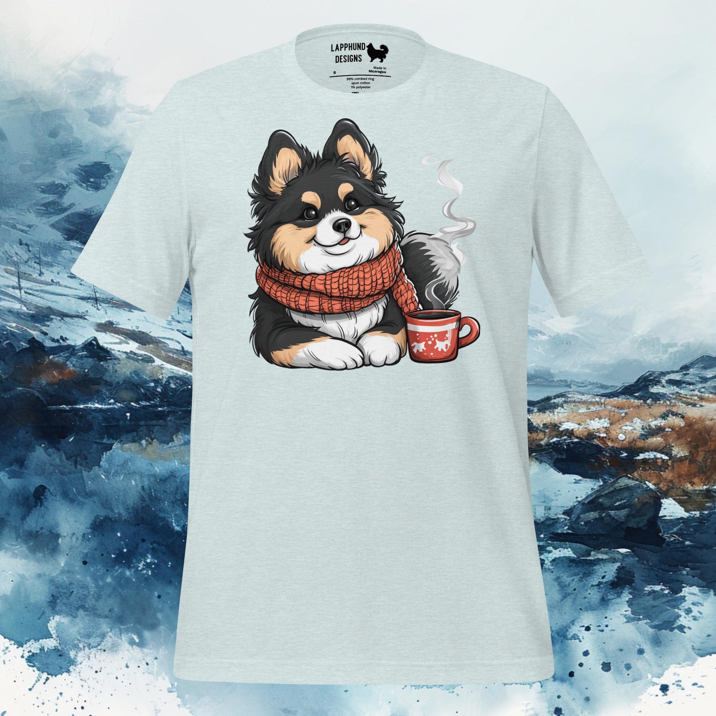 Cozy Moments Lapphund T-Shirt – Finnish Lapphund Winter Comfort Design