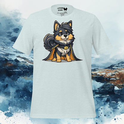 Finnish Lapphund T-Shirt – Majestic Lappie in Golden Cape Illustration