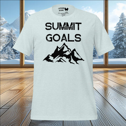 Summit Goals Mountain Adventure T-Shirt – Perfect for Nature and Peak Enthusiasts