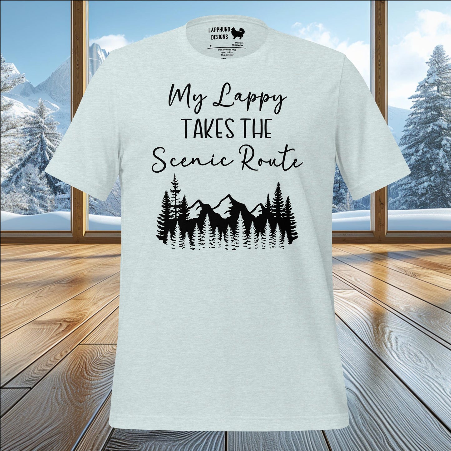 My Lappy Takes the Scenic Route T-Shirt – Adventure with Your Lapphund