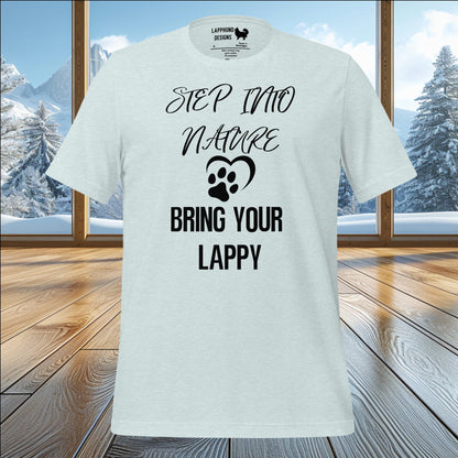 Step Into Nature with Your Lappy T-Shirt – Perfect for Lapphund Adventures