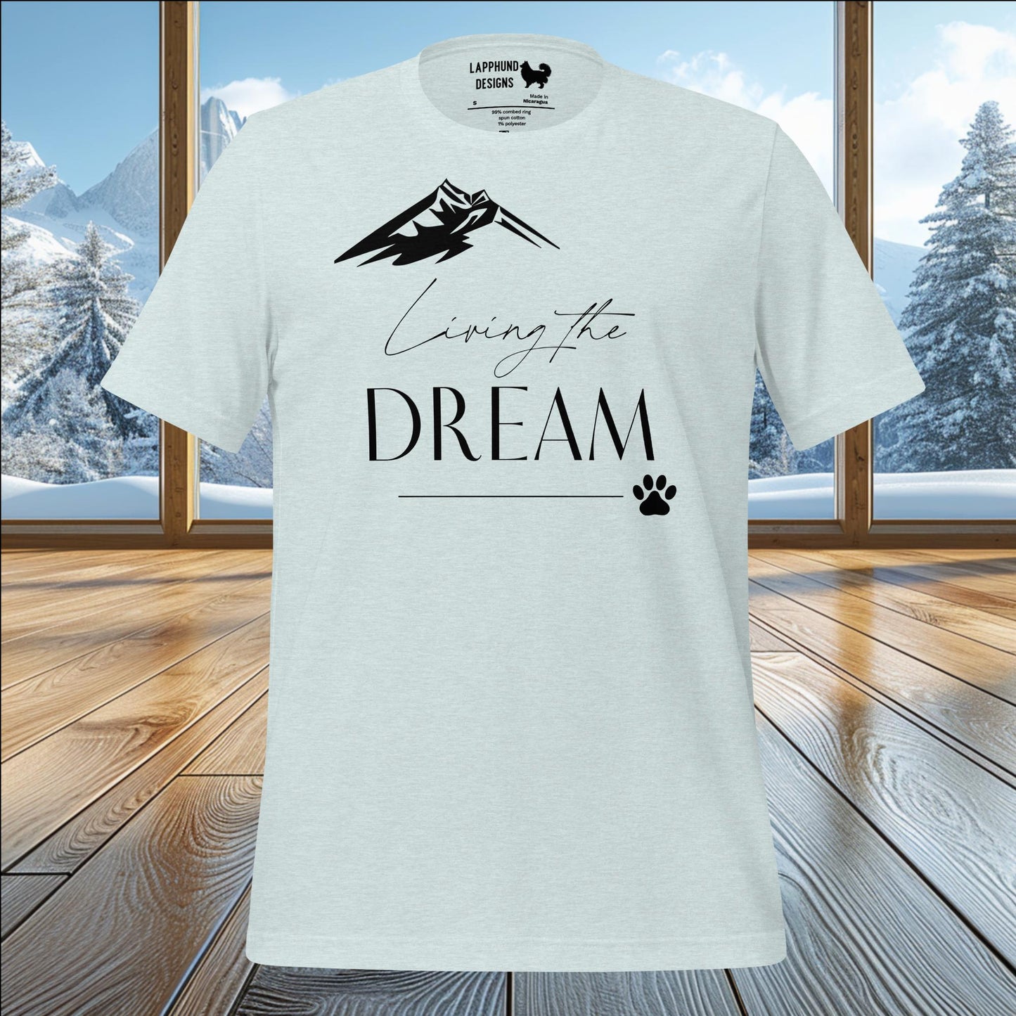 Living the Dream T-Shirt – Perfect for Nature Lovers & Adventurous Dog Owners