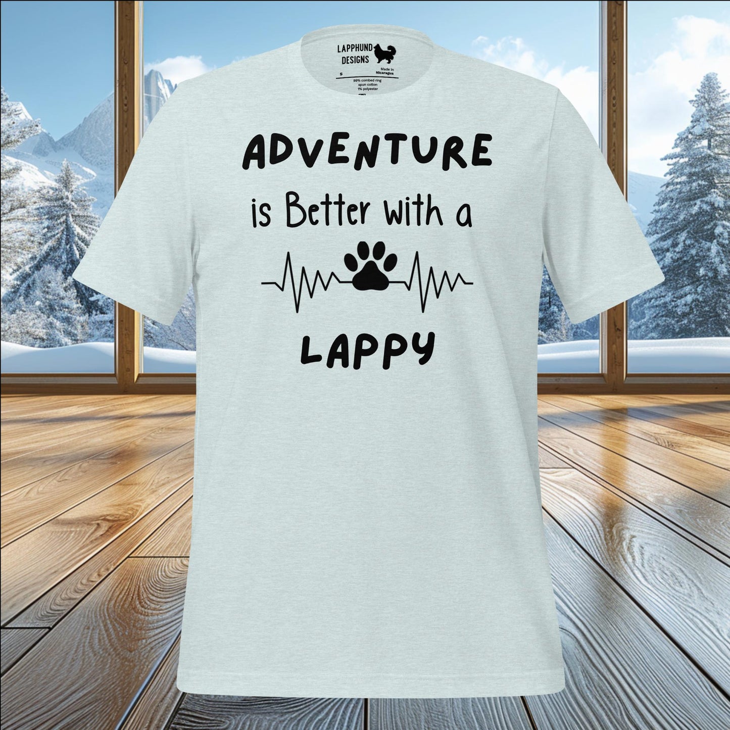 Adventure is Better with a Lappy T-Shirt – Perfect for Lapphund Owners & Outdoor Enthusiasts