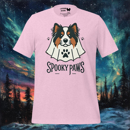 Spooky Paws T-paita – Finnish Lapphund Ghost Halloween Design