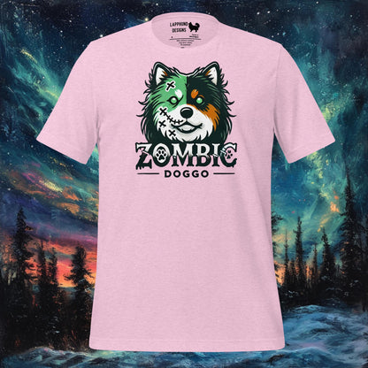 Zombie Doggo T-paita – Suomen lapinkoira Halloween Zombie Design