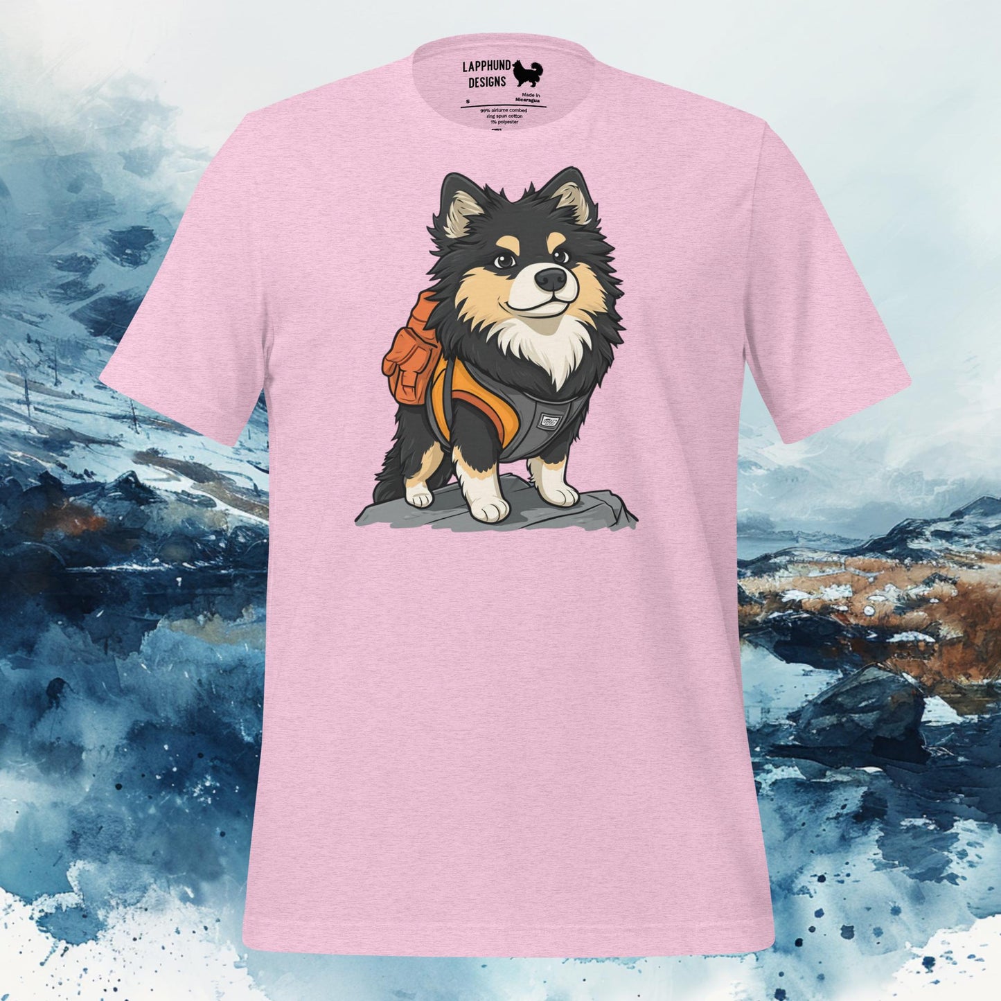 Finnish Lapphund T-Shirt – Adventure-Ready Design for Mountain Lovers