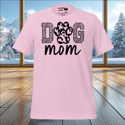 Paw Print Dog Mom T-Shirt – Perfect for Proud Dog Moms Who Love Adventure