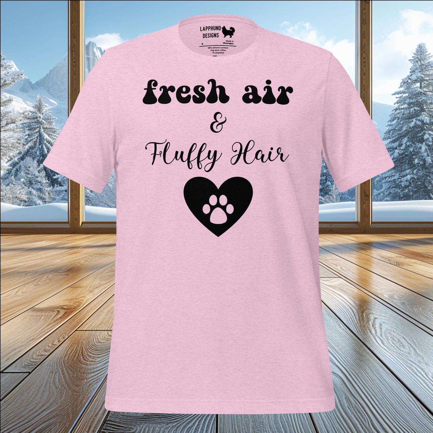 Fresh Air & Fluffy Hair T-Shirt – Celebrate the Outdoors with Your Furry Friend