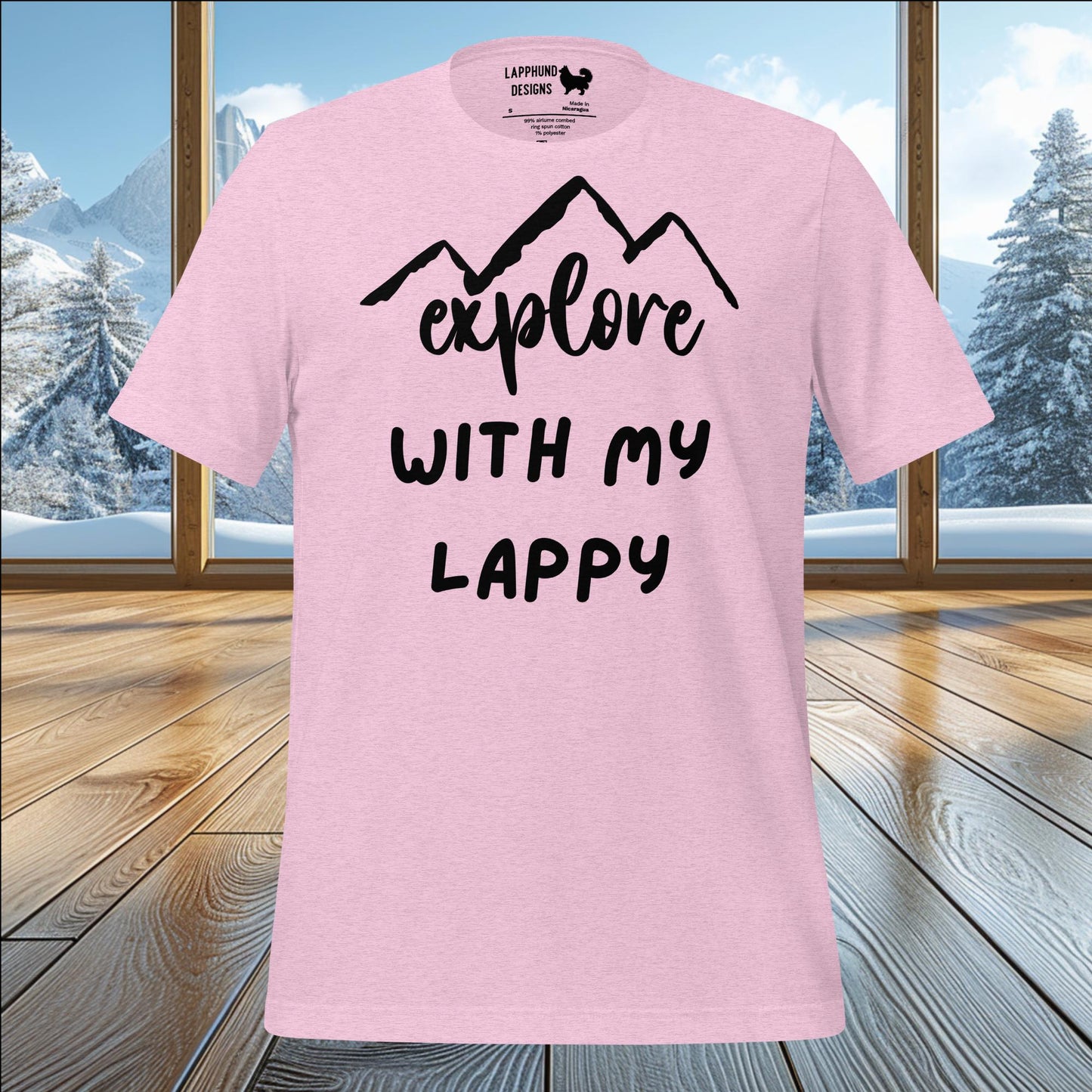 Explore with My Lappy T-Shirt – Adventure-Ready Gear for Lapphund Lovers