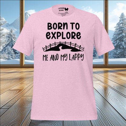 Born to Explore with My Lappy T-Shirt – Adventure-Ready Apparel for Lapphund Lovers