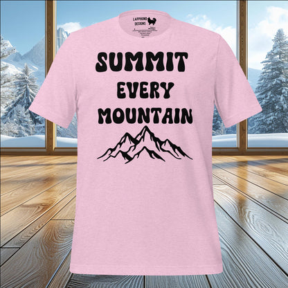 Summit Every Mountain T-Shirt – Bold Design for Nature Lovers & Outdoor Adventurers