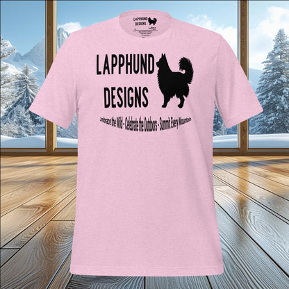 Lapphund Designs Logo T-Shirt – Proudly Represent Your Love for Lapphunds & Adventure