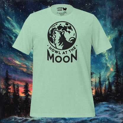 T-shirt Hurlement à la Lune – Chien finlandais de Laponie avec motif de pleine lune pour Halloween