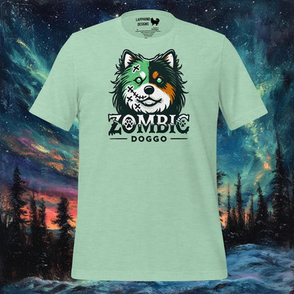 Zombie Doggo T-paita – Suomen lapinkoira Halloween Zombie Design