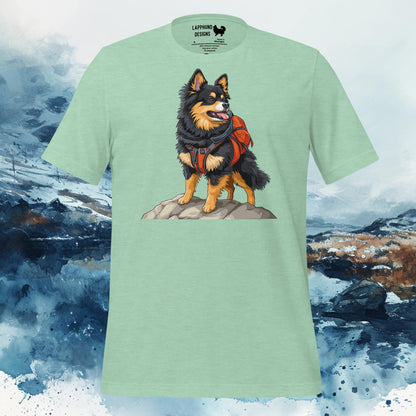 Trailblazer Lapphund T-Shirt – Finnish Lapphund Adventure Hiking Design