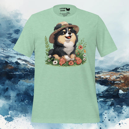 Finnish Lapphund T-Shirt – Floral Explorer Design for Nature Lovers