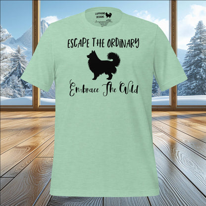 Escape the Ordinary Lapphund T-Shirt – Embrace the Wild Outdoor Design