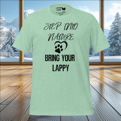 Step Into Nature with Your Lappy T-Shirt – Perfect for Lapphund Adventures