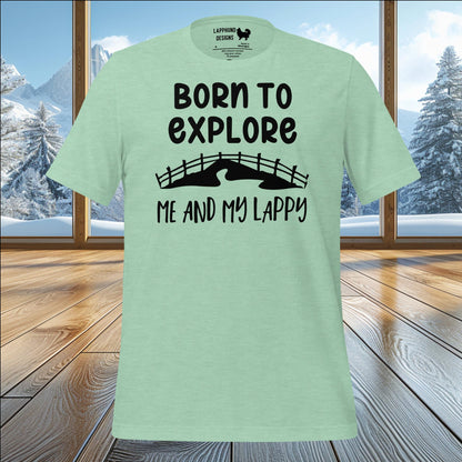 Born to Explore with My Lappy T-Shirt – Adventure-Ready Apparel for Lapphund Lovers