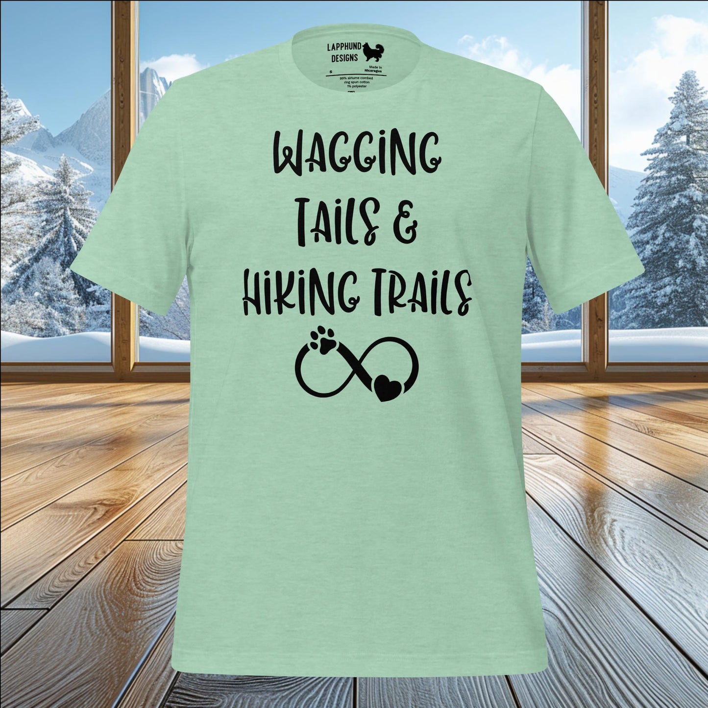 Wagging Tails & Hiking Trails T-Shirt – Perfect for Dog Lovers & Outdoor Adventurers