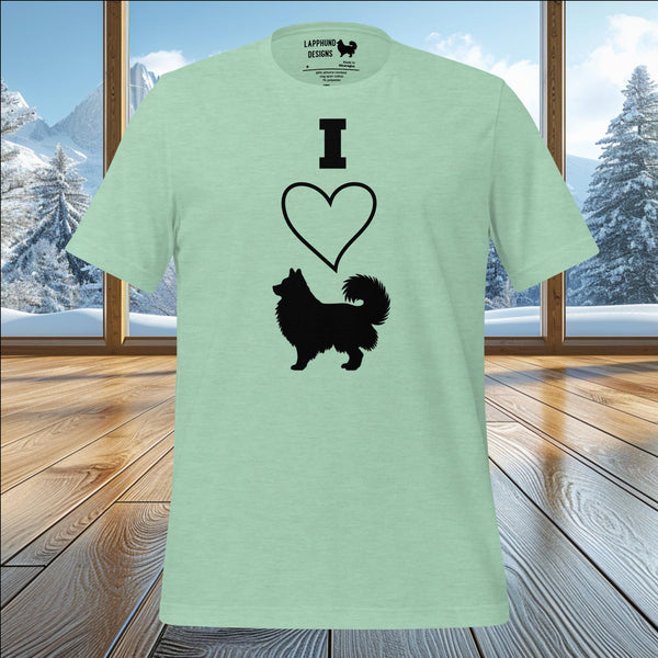 I Love My Lapphund T-Shirt – Perfect for Proud Lapphund Owners & Dog Lovers
