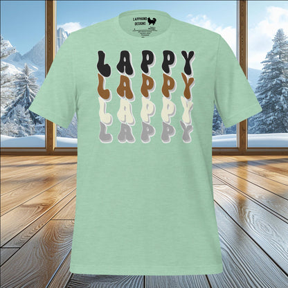 LAPPY Gradient T-Shirt – Bold, Colorful Design for Lapphund Lovers