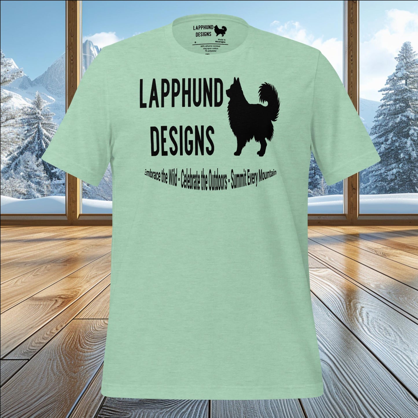 Lapphund Designs Logo T-Shirt – Proudly Represent Your Love for Lapphunds & Adventure