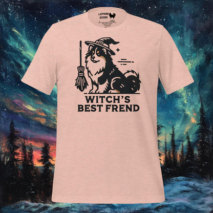 Witch's Best Friend T-paita – Suomen lapinkoira Halloween Design