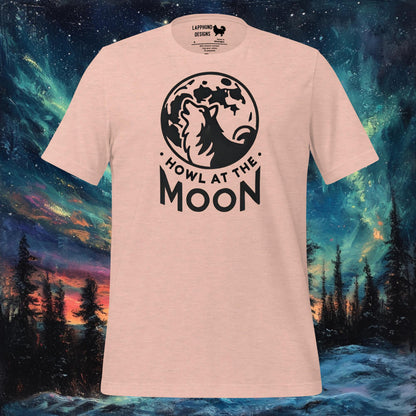 T-shirt Hurlement à la Lune – Chien finlandais de Laponie avec motif de pleine lune pour Halloween