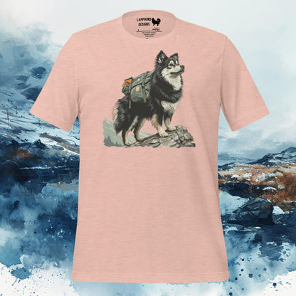 Mountain Guide Lapphund T-Shirt – Finnish Lapphund Hiking Adventure Design