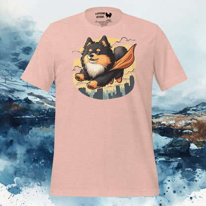 Super Pup Lapphund T-Shirt – Finnish Lapphund Heroic Adventure Design