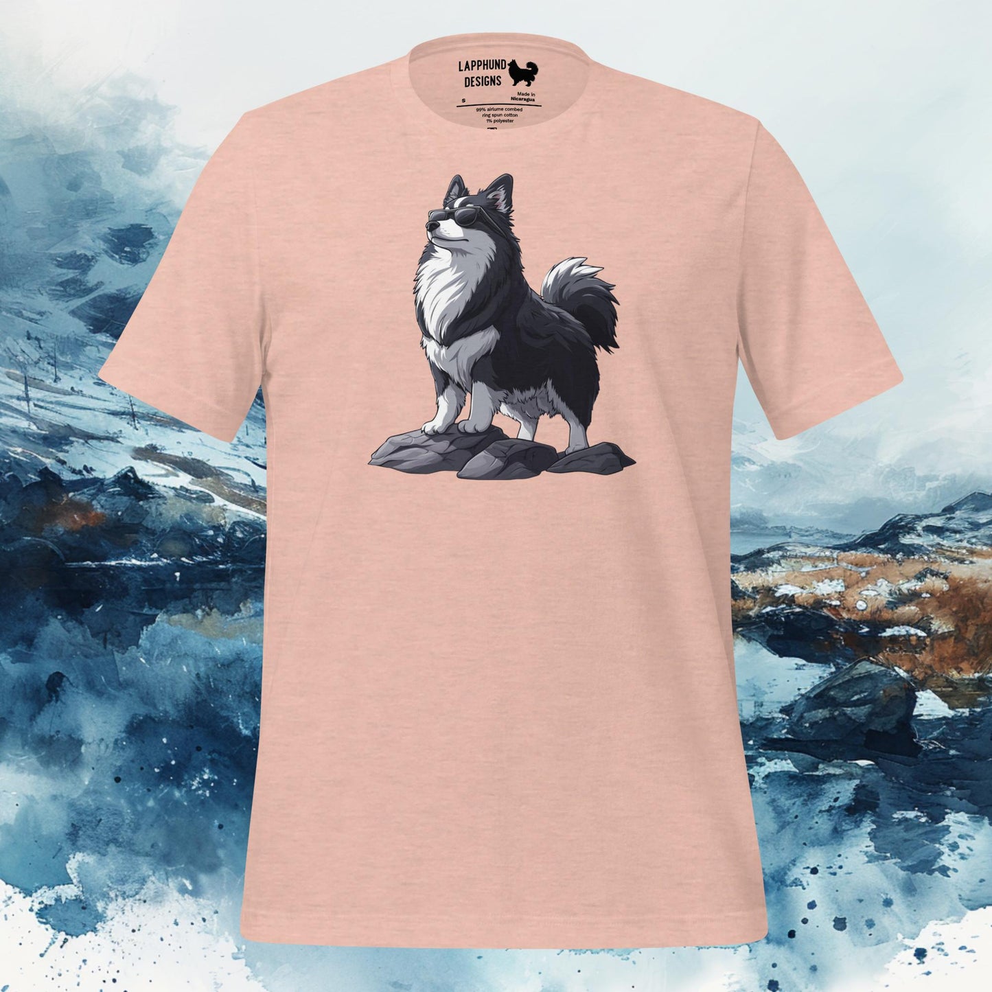 Wilderness Scout Lapphund T-Shirt – Finnish Lapphund Outdoor Explorer Design