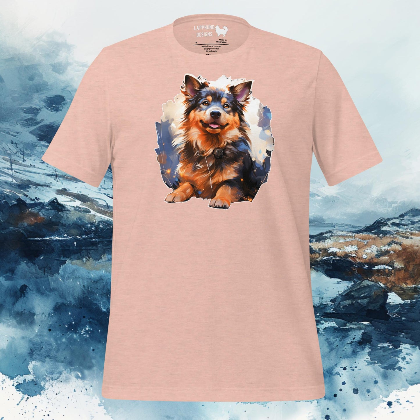 Finnish Lapphund T-Shirt – Lifelike Lappie Portrait with Vibrant Colors