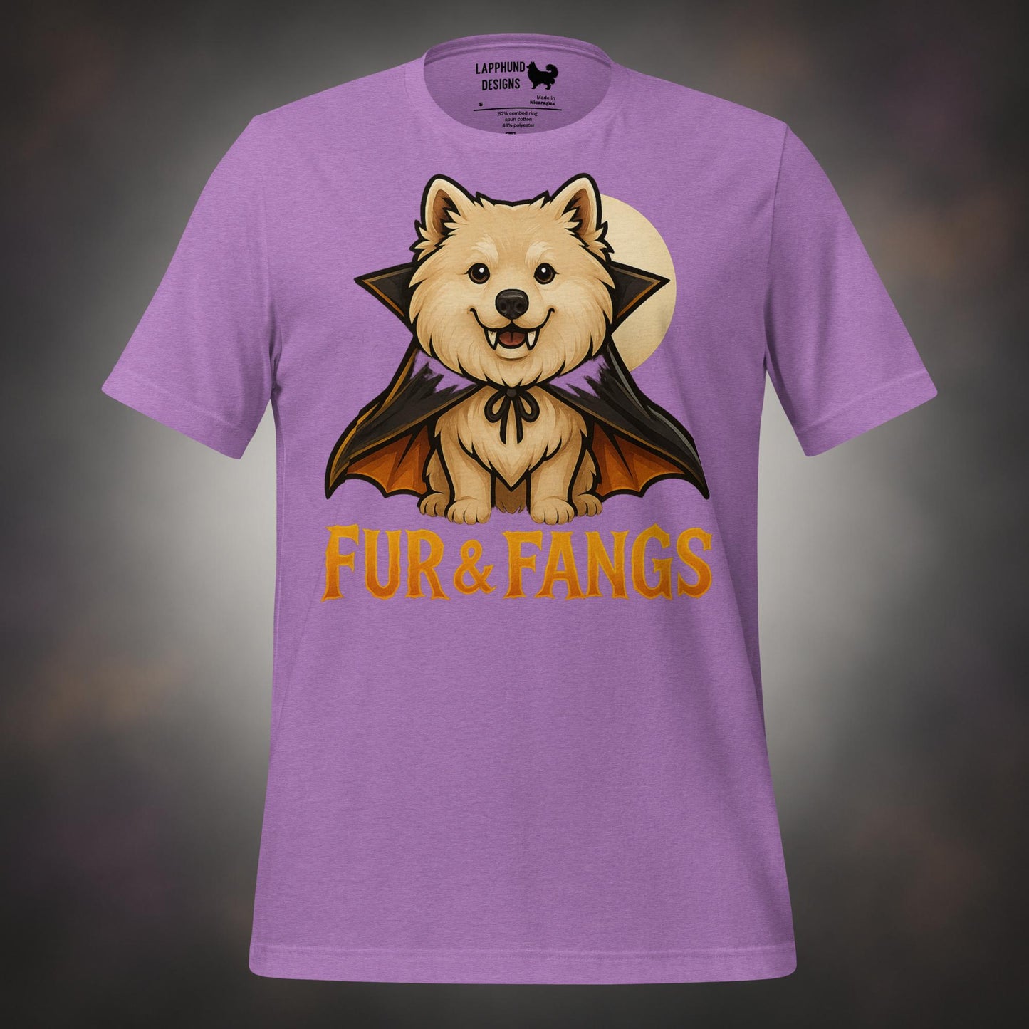 Finnish Lapphund Fur & Fangs Halloween T-Shirt