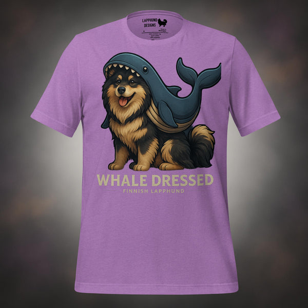 Finnish Lapphund Whale Dressed Halloween T-Shirt