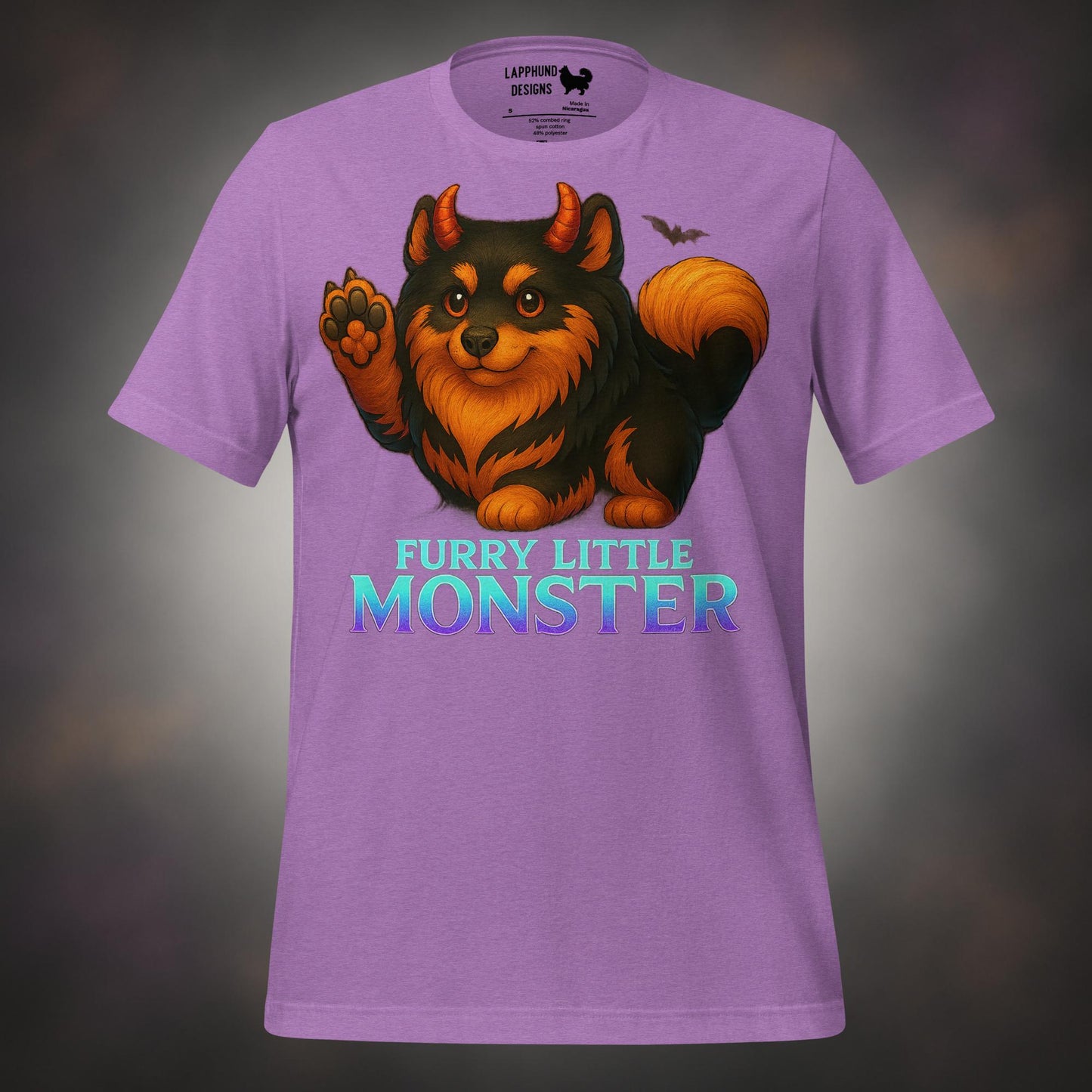 Finnish Lapphund Furry Little Monster Halloween T-Shirt