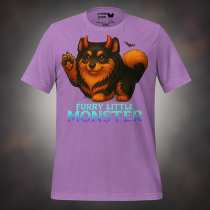 Finnish Lapphund Furry Little Monster Halloween T-Shirt