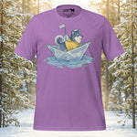 Finnish Lapphund Paper Boat Adventure T-Shirt | Lapphund Designs