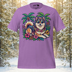 Finnish Lapphund Tropical Escape T-Shirt | Lapphund Designs