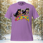 Finnish Lapphund Pizza Party T-Shirt | Lapphund Designs