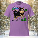 Finnish Lapphund Pixel Trail T-Shirt | Lapphund Designs