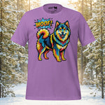 Finnish Lapphund Colorburst Woof Tee | Lapphund Designs