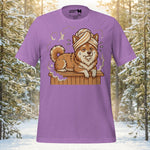 Finnish Lapphund Sauna Day Lappy Style Tee | Lapphund Designs