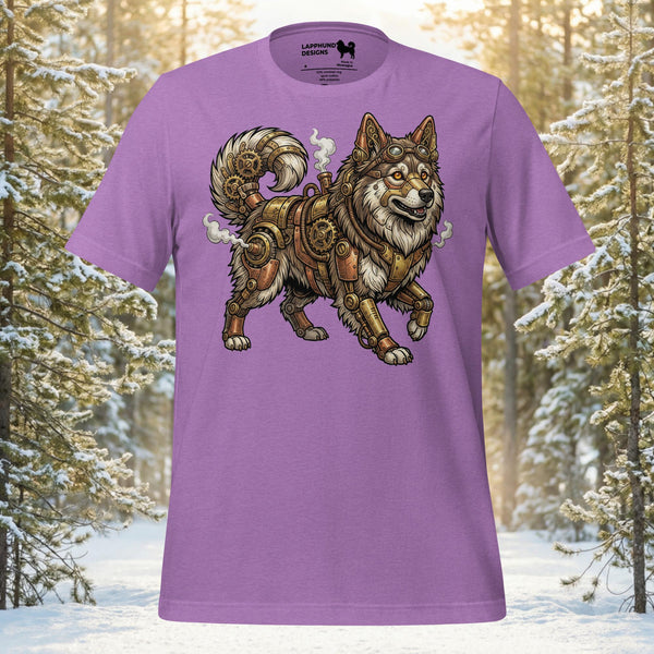 Finnish Lapphund Clockwork Guardian T-Shirt | Lapphund Designs