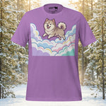 Finnish Lapphund Pastel Cloud Dreamscape Illustration T-Shirt | Lapphund Designs